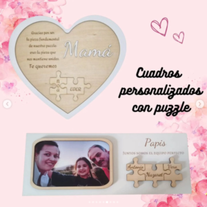 Cuadros Personalizados Con Puzzle Día de la Madre
